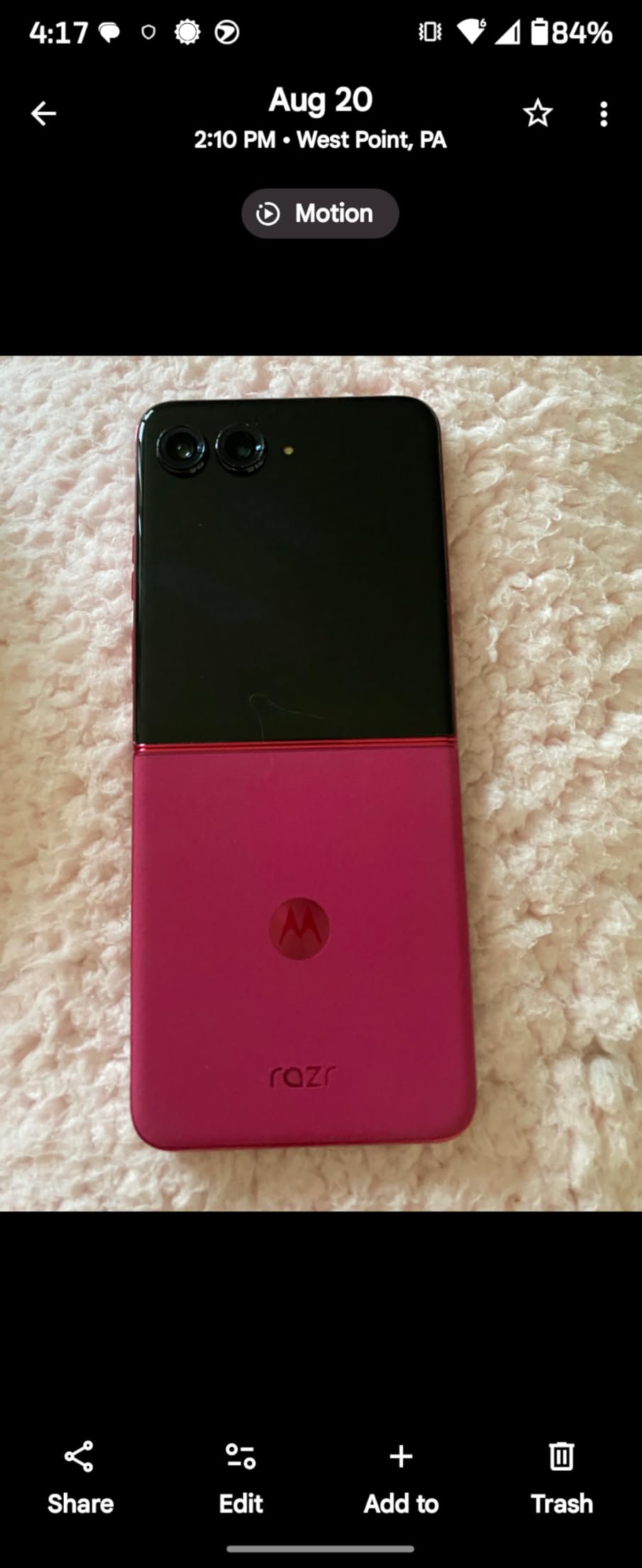 Motorola Razr+ 2025 | Unlocked | Made for US 12/256GB | 50MP Camera | Pantone Mocha Mousse Customer Review Motorola Razr+ 2025 | Unlocked | Made for US 12/256GB | 50MP Camera | Pantone Mocha Mousse - Customer Photo 2