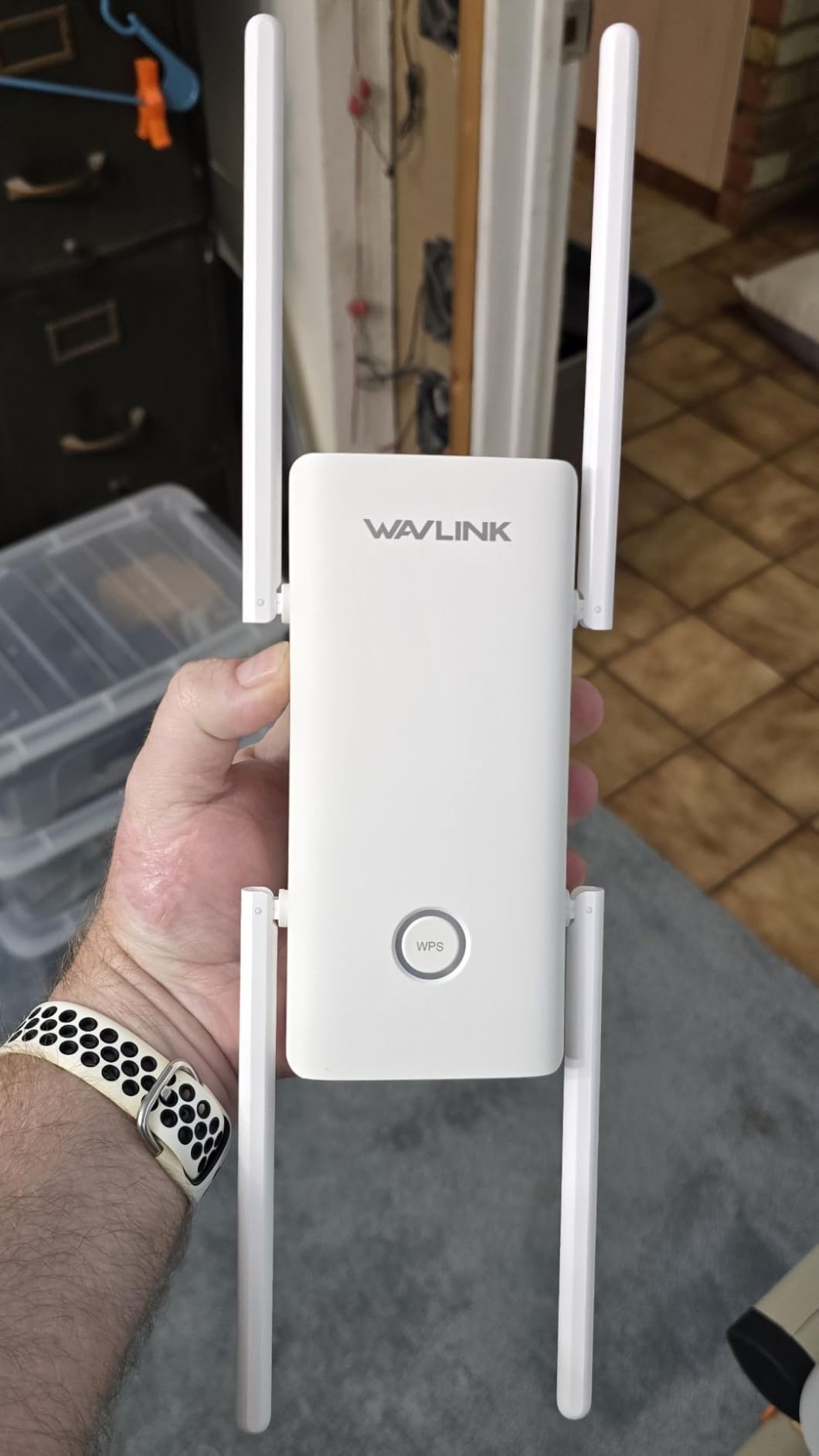 WAVLINK AX3000 WiFi 6 Extender - Internet Extender WiFi Booster with 5 High-Gain Antennas & Beamforming, Dual Band Whole Home Coverage, Gigabit Port, Repeater/AP/Router Mode for 256 Devices - Customer Photo 2