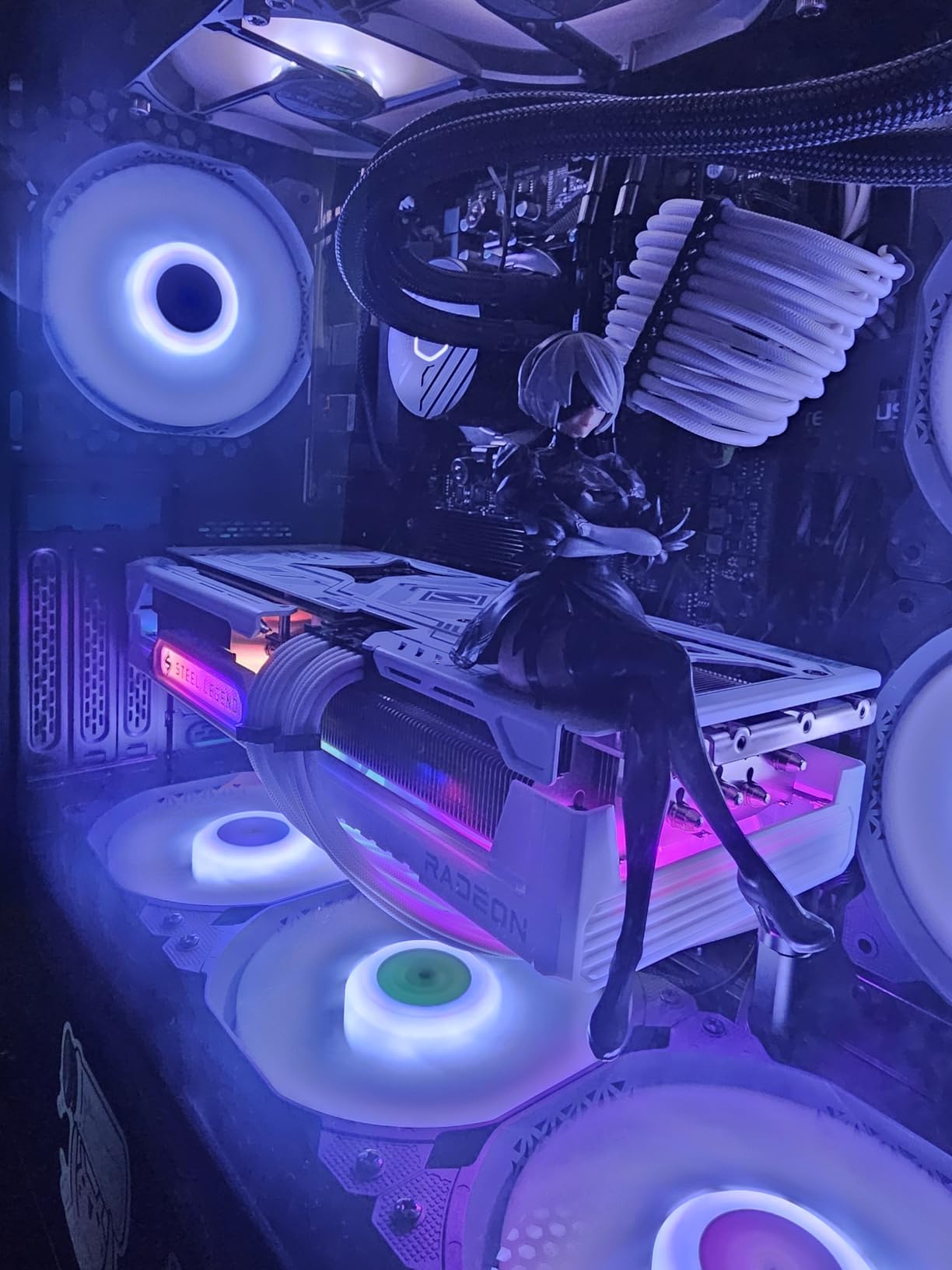 ASRock Radeon RX 9060 XT Steel Legend 8GB GDDR6 OC Graphics Card | 3320 MHz Boost | Triple Fan | 0dB Cooling | Metal Backplate | PCIe 5.0 | DisplayPort 2.1a, HDMI 2.1b Customer Review ASRock Radeon RX 9060 XT Steel Legend 8GB GDDR6 OC Graphics Card | 3320 MHz Boost | Triple Fan | 0dB Cooling | Metal Backplate | PCIe 5.0 | DisplayPort 2.1a, HDMI 2.1b - Customer Photo 1