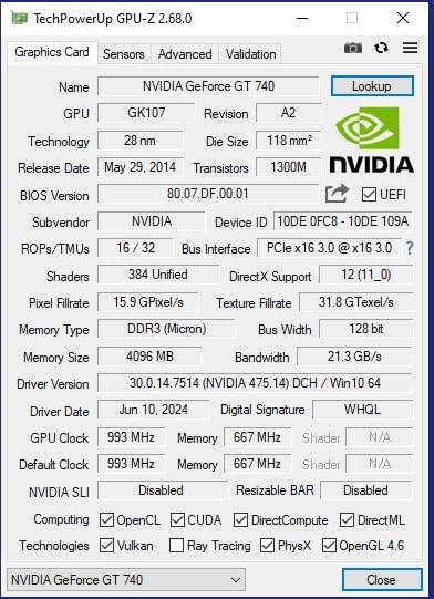 SOYO Geforce GT 740 Low Profile Graphics Card, 4GB DDR3 128 Bit Video Card with HDMI 2.0/VGA/DVI PCI Express x16 3.0 Single Fan Computer GPU customer photo 1