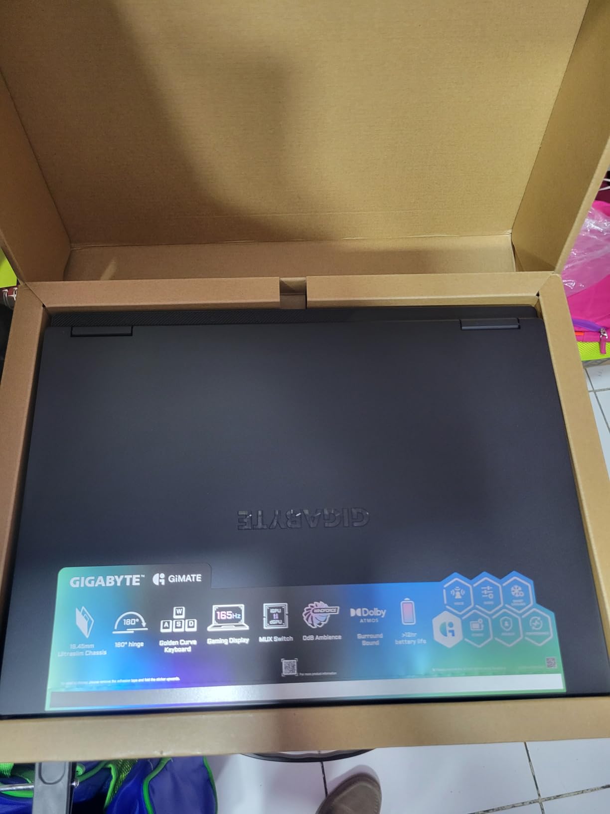 GIGABYTE Gaming A16 Gaming Laptop - 165Hz 1920x1200 WUXGA - NVIDIA GeForce RTX 5070 - Intel i7-13620H - 1TB SSD with 32GB DDR5 RAM - Customer Photo 1