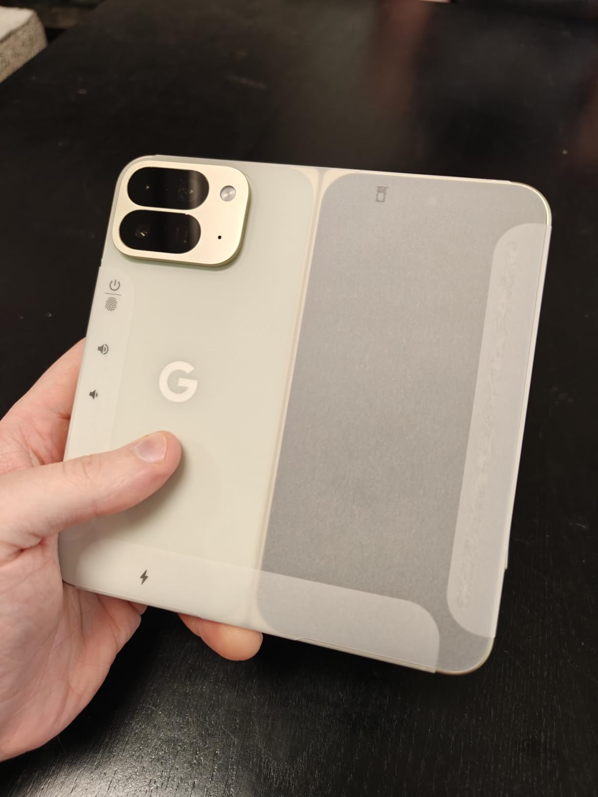 Google Pixel 10 Pro Fold - Unlocked Android Smartphone - Gemini AI Assistant - Advanced Triple Rear Camera System - 24+ Hour Battery - Foldable Display - Moonstone - 512 GB (2025 Model) Customer Review Google Pixel 10 Pro Fold - Unlocked Android Smartphone - Gemini AI Assistant - Advanced Triple Rear Camera System - 24+ Hour Battery - Foldable Display - Moonstone - 512 GB (2025 Model) - Customer Photo 1