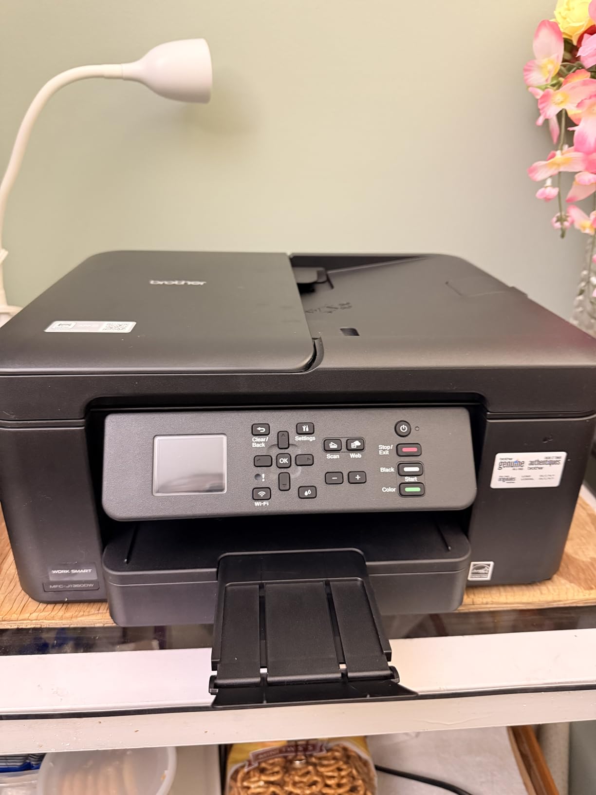 Brother Work Smart 1360 Wireless Color Inkjet All-in-One Printer with Automatic Duplex Printing and 1.8 Brother Work Smart 1360 Wireless Color Inkjet All-in-One Printer with Automatic Duplex Printing and 1.8
