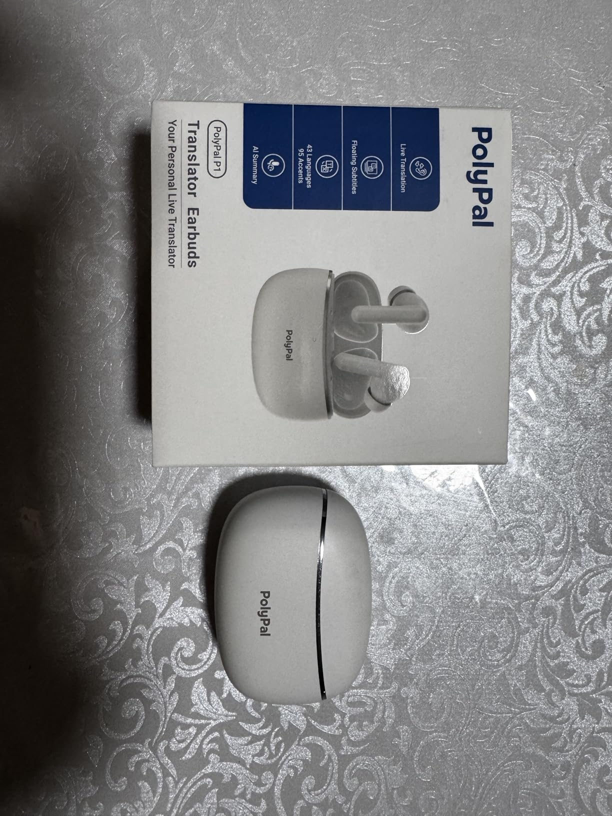 Polypal P1 7 in 1 AI Translation Earbuds, Supports 138 Languages, Real-Time Spanish English Interpreter Headphones, Ideal for Live Speech, Online Learning, Travel, APP Work with iOS and Android Customer Review Polypal P1 7 in 1 AI Translation Earbuds, Supports 138 Languages, Real-Time Spanish English Interpreter Headphones, Ideal for Live Speech, Online Learning, Travel, APP Work with iOS and Android - Customer Photo 3