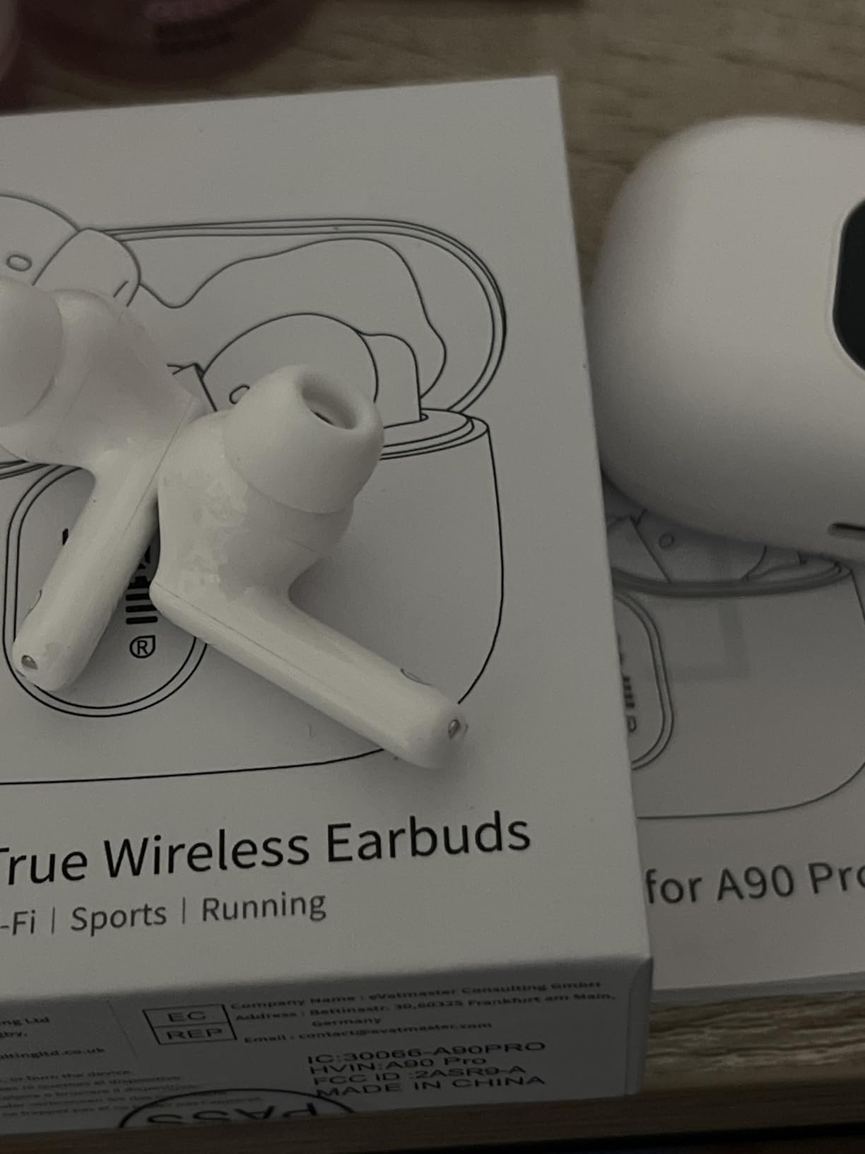 Wireless Earbuds, Bluetooth 5.4 Headphones Bass Stereo, Ear Buds with Noise Cancelling Mic, LED Display in Ear Earphones Clear Calls, IP7 Waterproof Bluetooth Earbuds for Laptop/Phones/Sports, White Customer Review Wireless Earbuds, Bluetooth 5.4 Headphones Bass Stereo, Ear Buds with Noise Cancelling Mic, LED Display in Ear Earphones Clear Calls, IP7 Waterproof Bluetooth Earbuds for Laptop/Phones/Sports, White - Customer Photo 2