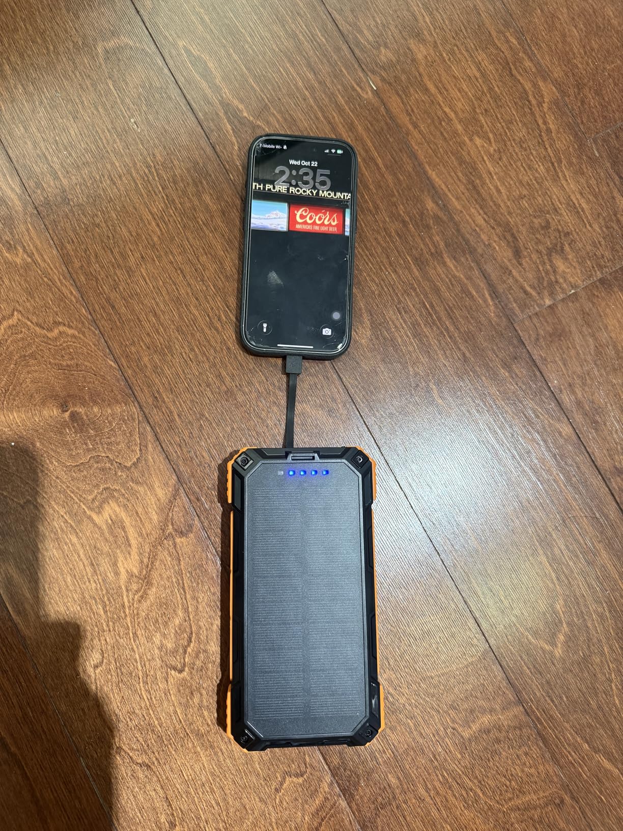 Power Bank 49800mAh Solar Portable Charger Wireless Charging USB-C 15W Fast Charging with 4 Built-in Cables LED Flashlight Battery Pack Compatible with iPhone, iPad, Perfect for Camping,Hiking - Customer Photo 1