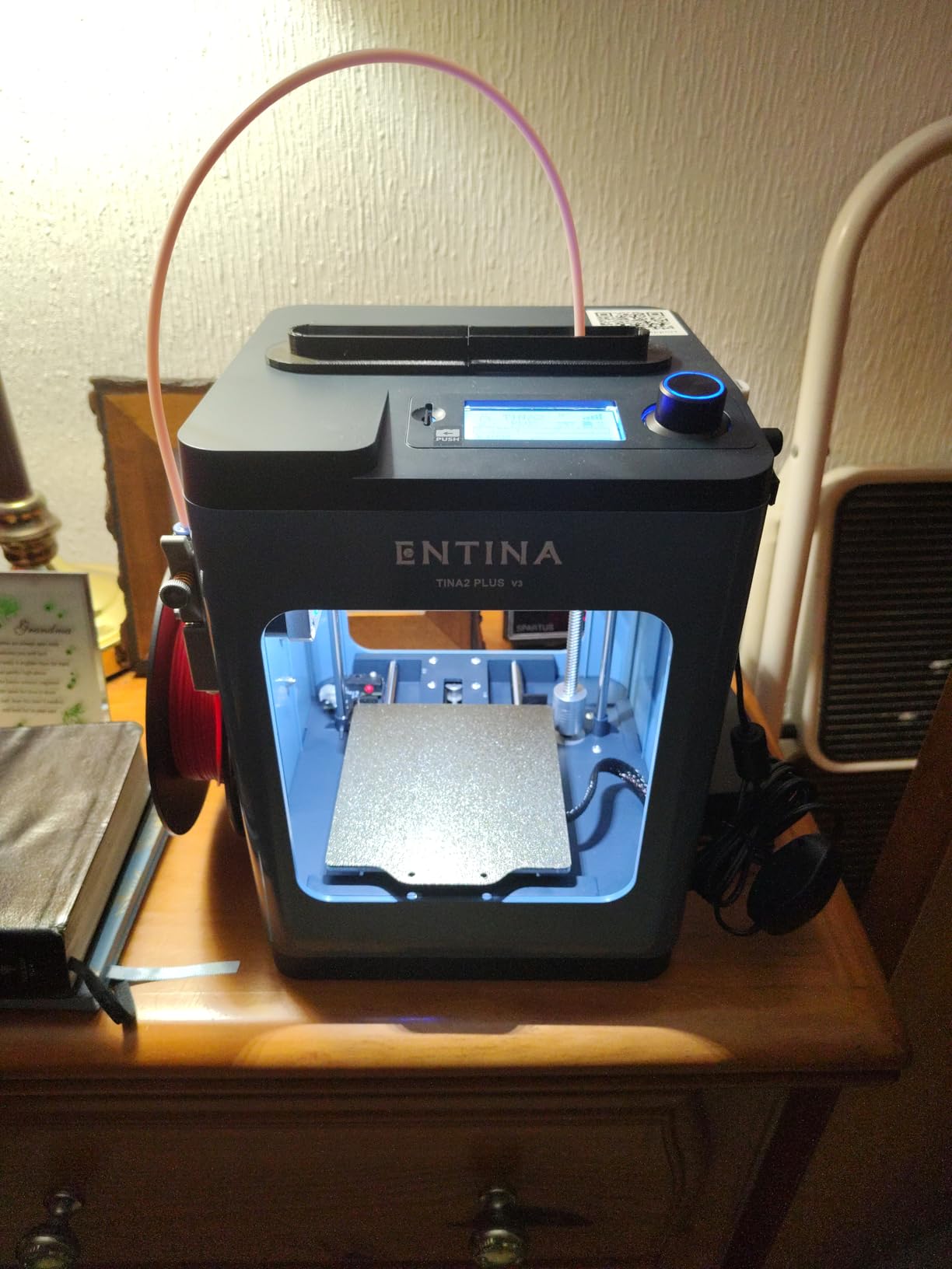 Mini 3D Printers Tina2 Basic V11, Fully Assembled and Auto Leveling 3D Printer for Beginners and Kids, Removable Magnetic Platform, High Precision Printing FDM Mini 3D Printer for Home & School Customer Review Mini 3D Printers Tina2 Basic V11, Fully Assembled and Auto Leveling 3D Printer for Beginners and Kids, Removable Magnetic Platform, High Precision Printing FDM Mini 3D Printer for Home & School - Customer Photo 1