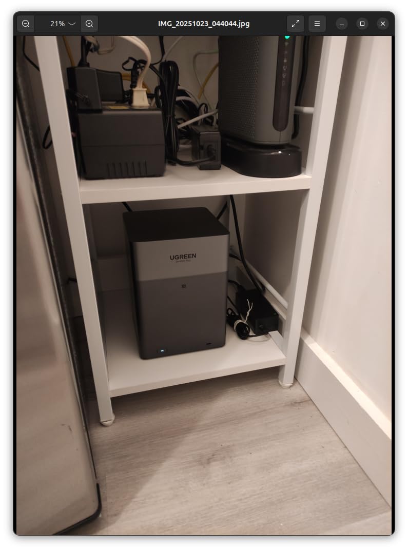 UGREEN NASync DH2300 2-Bay Desktop NAS, Support Capacity 60TB (Diskless), Remote Access, AI Photo Album, Beginner Friendly System, 4GB LPDDR4X RAM,1GbE, 4K HDMI, Network Attached Storage(Diskless) Customer Review UGREEN NASync DH2300 2-Bay Desktop NAS, Support Capacity 60TB (Diskless), Remote Access, AI Photo Album, Beginner Friendly System, 4GB LPDDR4X RAM,1GbE, 4K HDMI, Network Attached Storage(Diskless) - Customer Photo 1