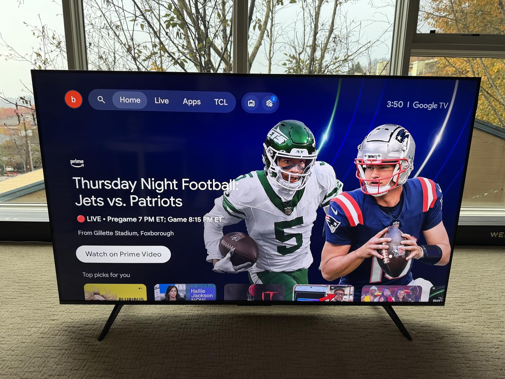TCL 55 Inch Class T7 Series | 4K QLED HDR | 55T7, 2025 Model | 120HZ Refresh Rate High Brightness Smart Google TV Dolby Atmos Audio | Voice Remote Alexa Gaming Streaming Television Customer Review TCL 55 Inch Class T7 Series | 4K QLED HDR | 55T7, 2025 Model | 120HZ Refresh Rate High Brightness Smart Google TV Dolby Atmos Audio | Voice Remote Alexa Gaming Streaming Television - Customer Photo 2