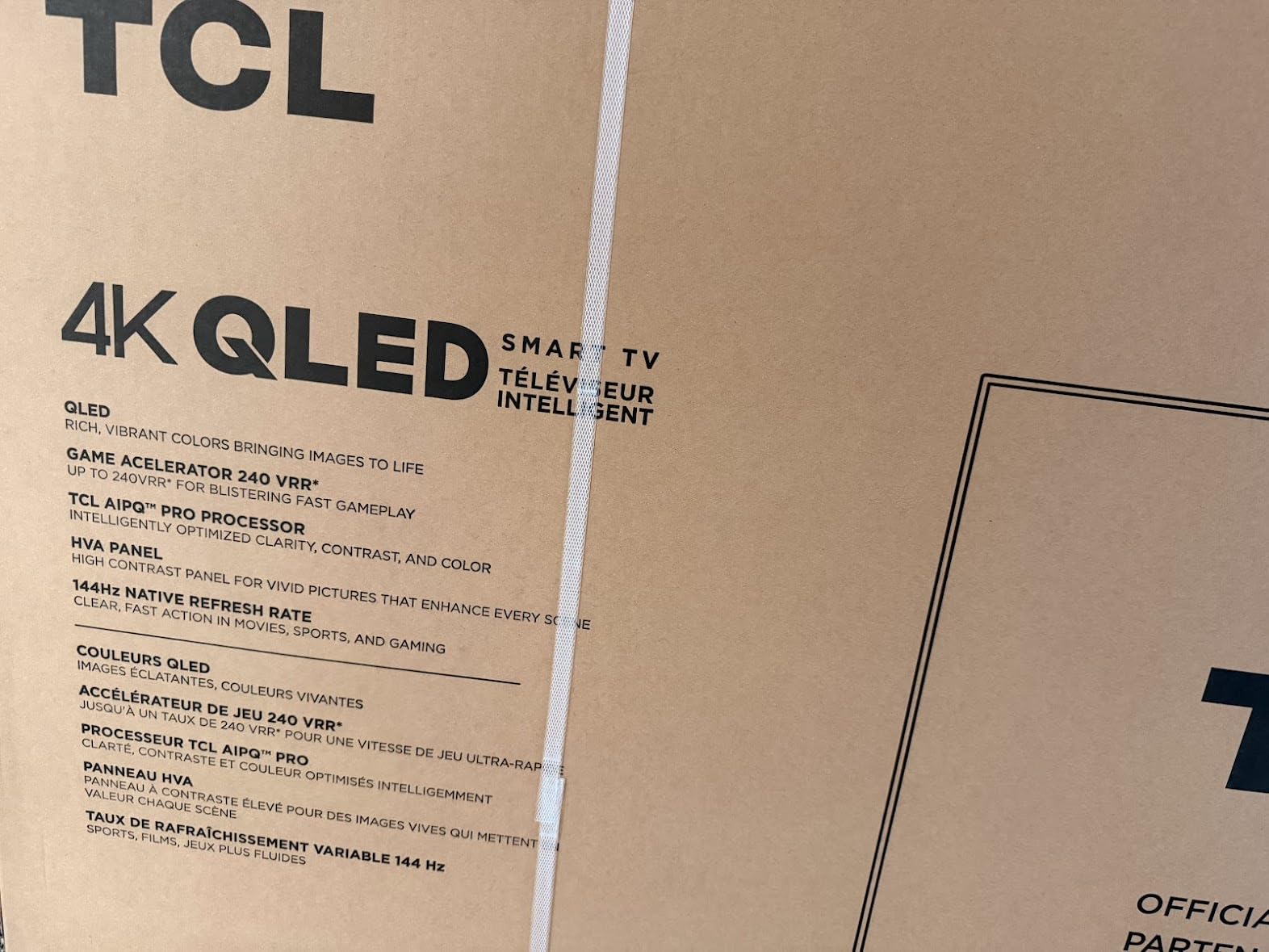 TCL 75 Inch Class T7 Series | 4K QLED HDR | 75T7, 2025 Model | 120HZ-144HZ High Brightness Smart Google TV Dolby Atmos Audio | Voice Remote Alexa Gaming Streaming Television Customer Review TCL 75 Inch Class T7 Series | 4K QLED HDR | 75T7, 2025 Model | 120HZ-144HZ High Brightness Smart Google TV Dolby Atmos Audio | Voice Remote Alexa Gaming Streaming Television - Customer Photo 1