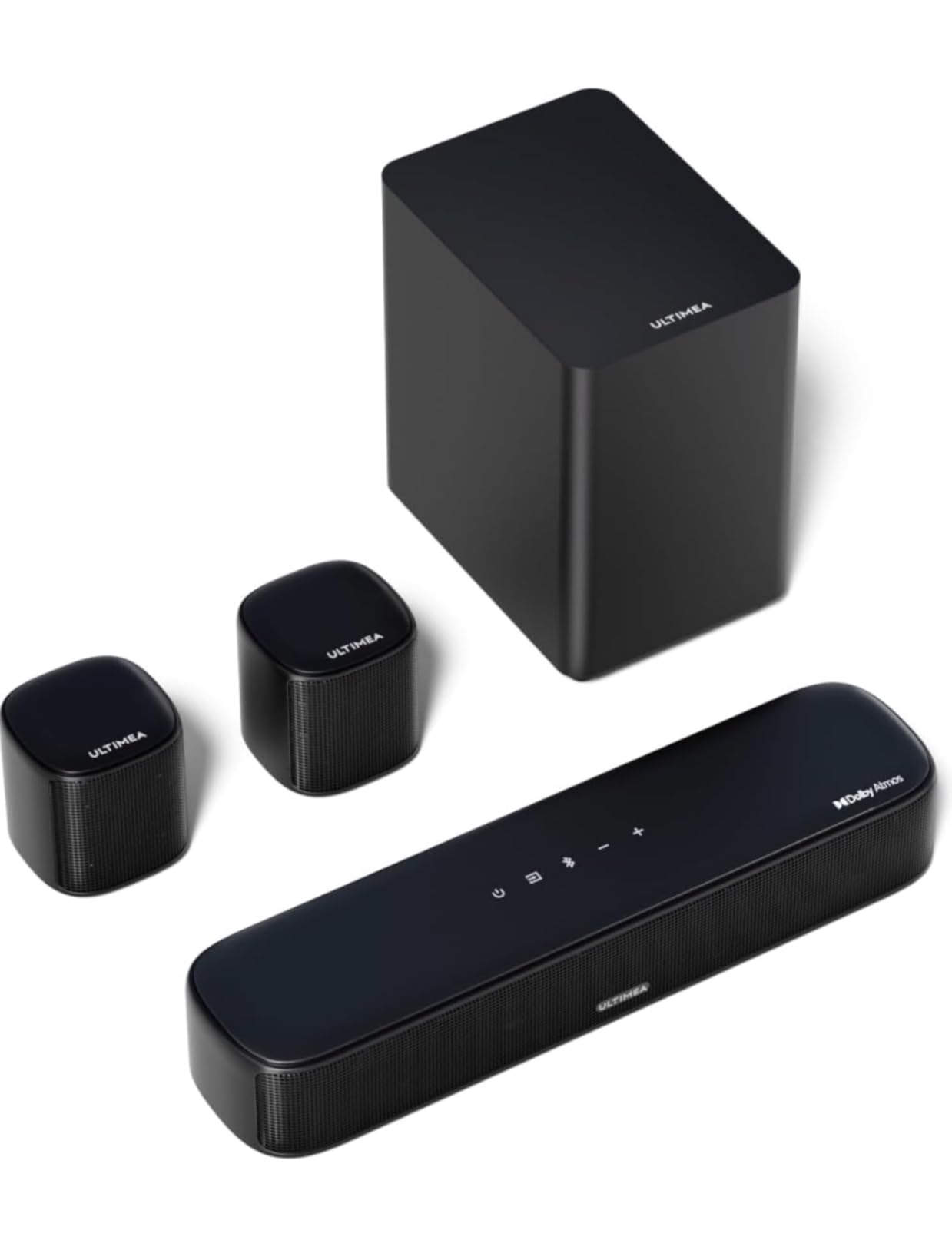 ULTIMEA 7.1ch Sound Bar with Dolby Atmos, Surround Sound System for TV with 4 Surround Speakers, Sound Bar for Smart TV with App Control, Soundbar with Subwoofer for Home Theater, HDMI eARC, Aura A60 Customer Review ULTIMEA 7.1ch Sound Bar with Dolby Atmos, Surround Sound System for TV with 4 Surround Speakers, Sound Bar for Smart TV with App Control, Soundbar with Subwoofer for Home Theater, HDMI eARC, Aura A60 - Customer Photo 1