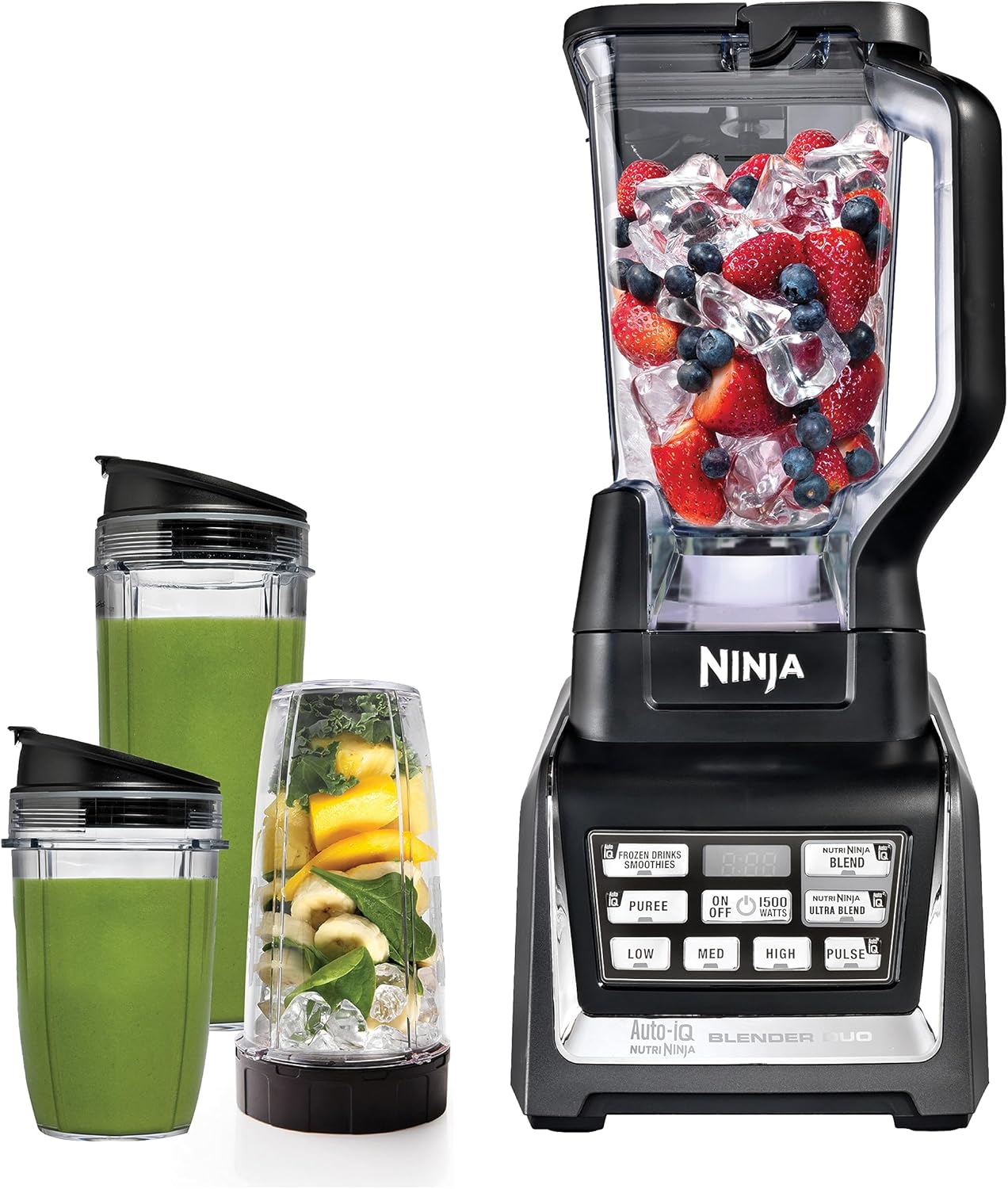 Ninja BL642 Nutri Ninja Personal & Countertop Blender with 1200W Auto-iQ Base, 72 oz. Pitcher, and 18, 24, & 32 oz. To-Go Cups with Spout Lids, For Smoothies, Shakes & More, Dishwasher Safe, Black Customer Review Ninja BL642 Nutri Ninja Personal & Countertop Blender with 1200W Auto-iQ Base, 72 oz. Pitcher, and 18, 24, & 32 oz. To-Go Cups with Spout Lids, For Smoothies, Shakes & More, Dishwasher Safe, Black - Customer Photo 1