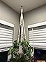 Mkono Macrame Plant Hanger Indoor Hanging Planter Basket with Wood Beads Decorative Flower Pot Holder No Tassels for Indoor Outdoor Boho Home Decor 35 Inch, Ivory, Set of 1 (POTS NOT Included) Customer Review Mkono Macrame Plant Hanger Indoor Hanging Planter Basket with Wood Beads Decorative Flower Pot Holder No Tassels for Indoor Outdoor Boho Home Decor 35 Inch, Ivory, Set of 1 (POTS NOT Included) - Customer Photo 2