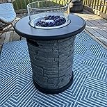 BAIDE HOME Propane Fire Pit Table, 28 Inch Gas Fire Pit Table with Porcelain Tile Top - Customer Photo 2