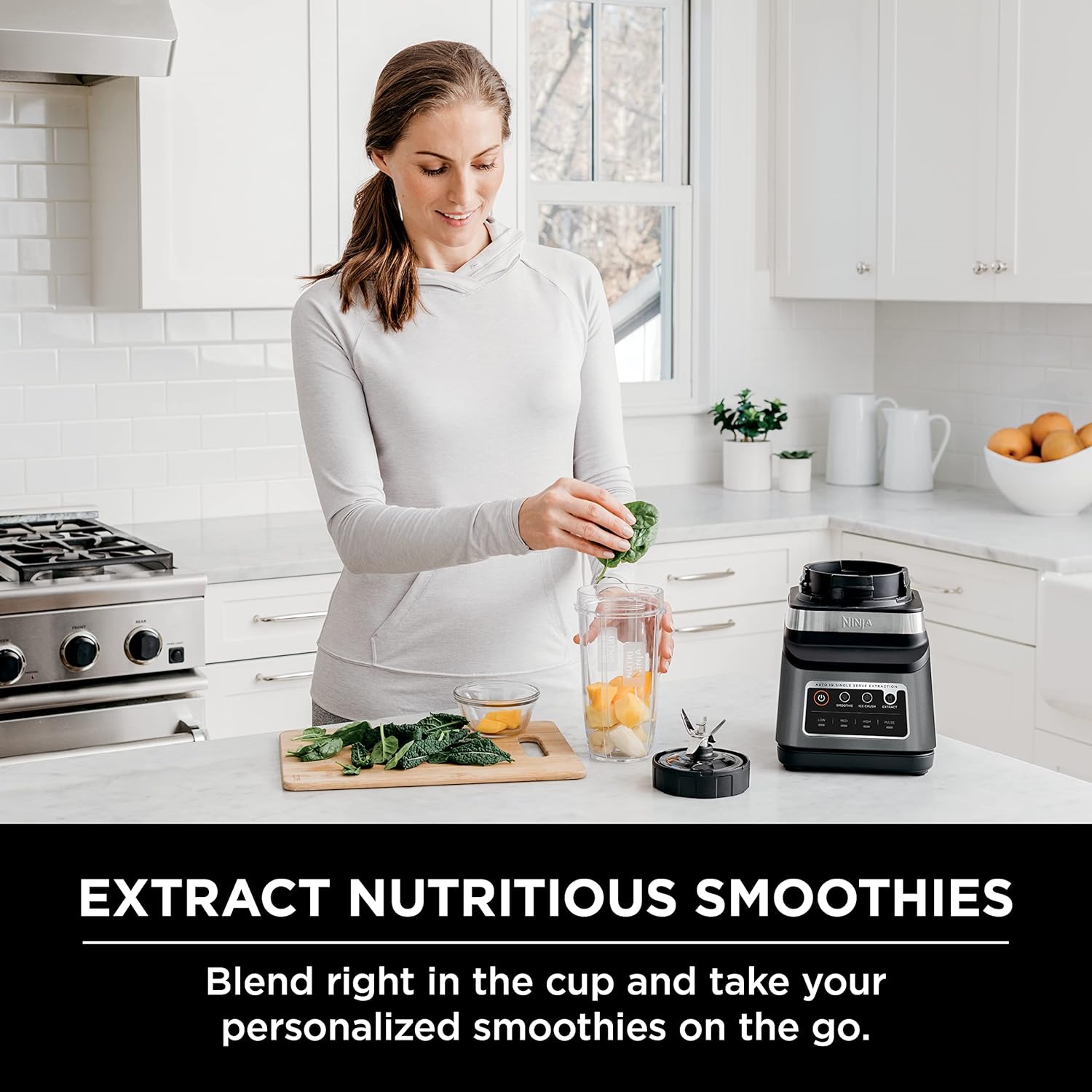 Ninja BN751 Professional Plus DUO Blender, 1400 Peak Watts, 3 Auto-IQ Programs for Smoothies, Frozen Drinks & Nutrient Extractions, 72-oz. Total Crushing Pitcher & (2) 24 oz. To-Go Cups, Black Customer Review Ninja BN751 Professional Plus DUO Blender, 1400 Peak Watts, 3 Auto-IQ Programs for Smoothies, Frozen Drinks & Nutrient Extractions, 72-oz. Total Crushing Pitcher & (2) 24 oz. To-Go Cups, Black - Customer Photo 2
