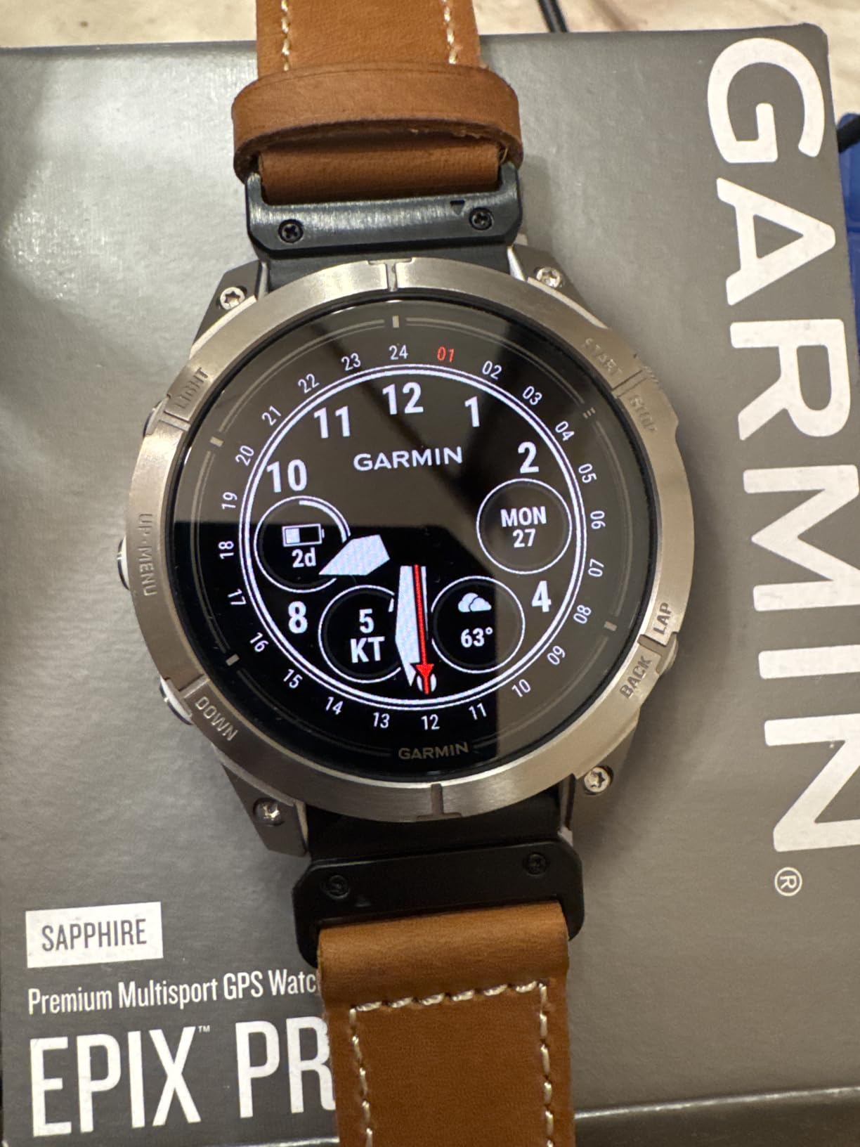 Garmin epix Pro (Gen 2) Sapphire Edition, 47mm, High Performance Smartwatch, Advanced Training Technology, Built-in Flashlight, Black Customer Review Garmin epix Pro (Gen 2) Sapphire Edition, 47mm, High Performance Smartwatch, Advanced Training Technology, Built-in Flashlight, Black - Customer Photo 2