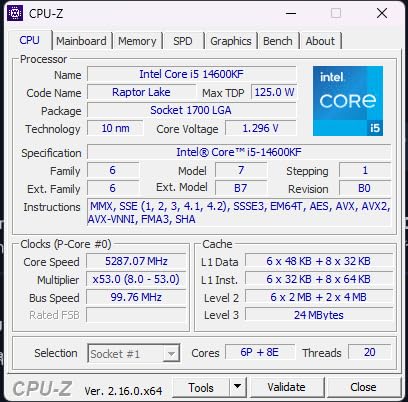 Intel Core i9-14900K Desktop Processor 24 cores (8 P-cores + 16 E-cores) up to 6.0 GHz Customer Review Intel Core i9-14900K Desktop Processor 24 cores (8 P-cores + 16 E-cores) up to 6.0 GHz - Customer Photo 2