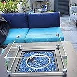 Ciays 28 Inch Propane Fire Pit Table, 50,000 BTU Gas Fire Pit Table - Customer Photo 1