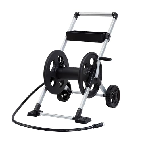 Liberty Garden 304 Explorer Two Wheel Hose Reel Cart, Aluminum, Holds 250-feet of 5/8 Liberty Garden 304 Explorer Two Wheel Hose Reel Cart, Aluminum, Holds 250-feet of 5/8