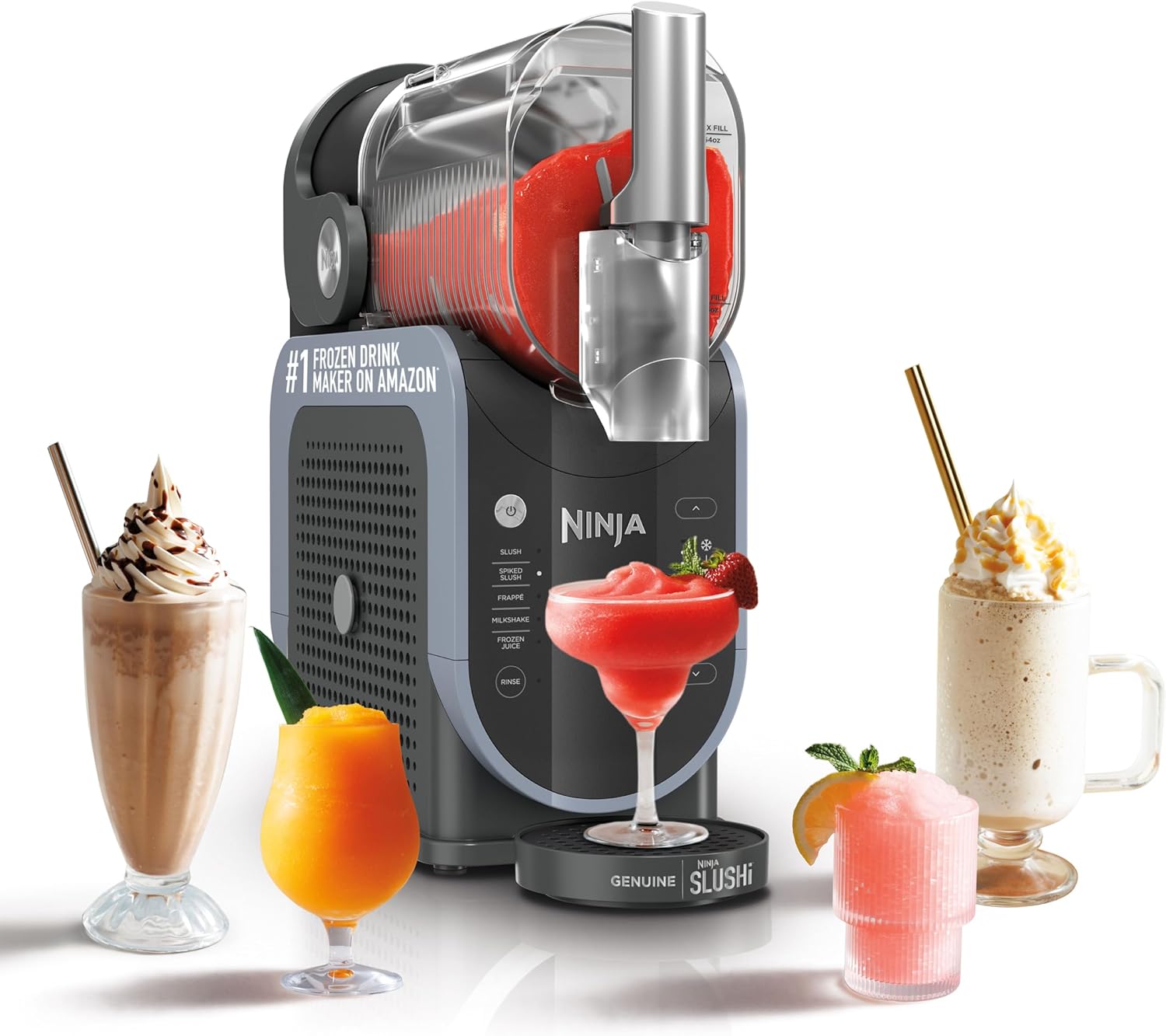 Ninja SLUSHi with RapidChill Technology, 88 oz. Frozen Drink & Slushie Machine, 5 Preset Programs, Margaritas, Frappés, and More, Premium Accents, Black, FS301 Customer Review Ninja SLUSHi with RapidChill Technology, 88 oz. Frozen Drink & Slushie Machine, 5 Preset Programs, Margaritas, Frappés, and More, Premium Accents, Black, FS301 - Customer Photo 1