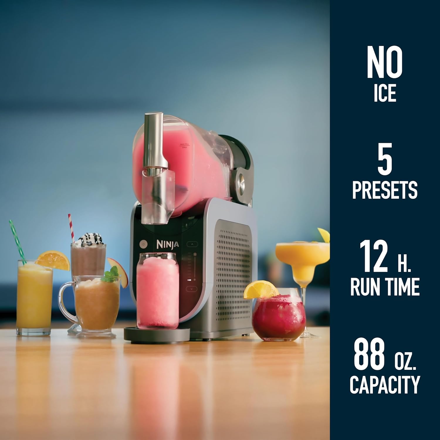 Ninja SLUSHi with RapidChill Technology, 88 oz. Frozen Drink & Slushie Machine, 5 Preset Programs, Margaritas, Frappés, and More, Premium Accents, Black, FS301 Customer Review Ninja SLUSHi with RapidChill Technology, 88 oz. Frozen Drink & Slushie Machine, 5 Preset Programs, Margaritas, Frappés, and More, Premium Accents, Black, FS301 - Customer Photo 2