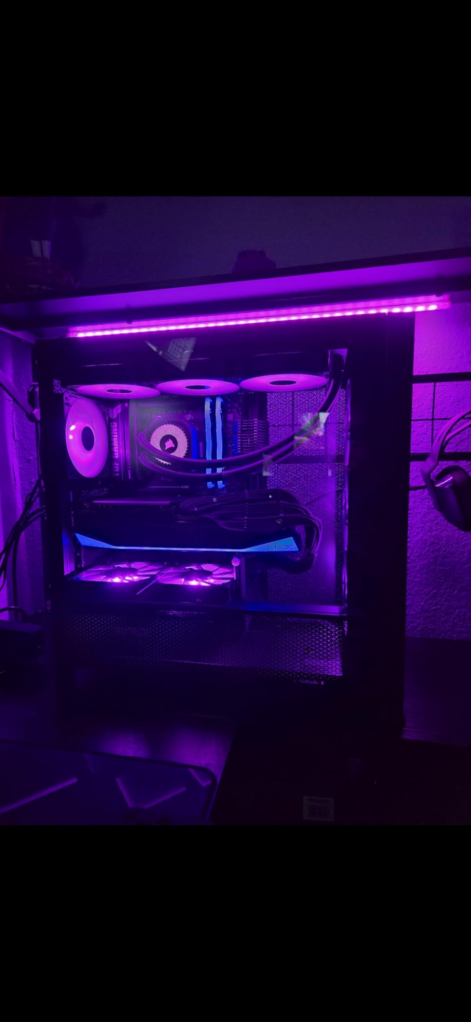 CORSAIR 4000D RS ARGB Frame Modular Mid-Tower ATX PC Case – High Airflow, 3X Pre-Installed RS ARGB Fans, InfiniRail™ Fan Mounting System, ASUS BTF, MSI Project Zero, Gigabyte Project Stealth – Black Customer Review CORSAIR 4000D RS ARGB Frame Modular Mid-Tower ATX PC Case – High Airflow, 3X Pre-Installed RS ARGB Fans, InfiniRail™ Fan Mounting System, ASUS BTF, MSI Project Zero, Gigabyte Project Stealth – Black - Customer Photo 2