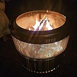GVDV Smokeless Firepit 20 Inch Outdoor Wood Burning Fire Pit with Grill - Customer Photo 2