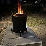 BALI OUTDOORS Tabletop Fire Pit, 2 in 1 Mini Portable Fire Pit Bowl for Outdoor Camping - Customer Photo 2