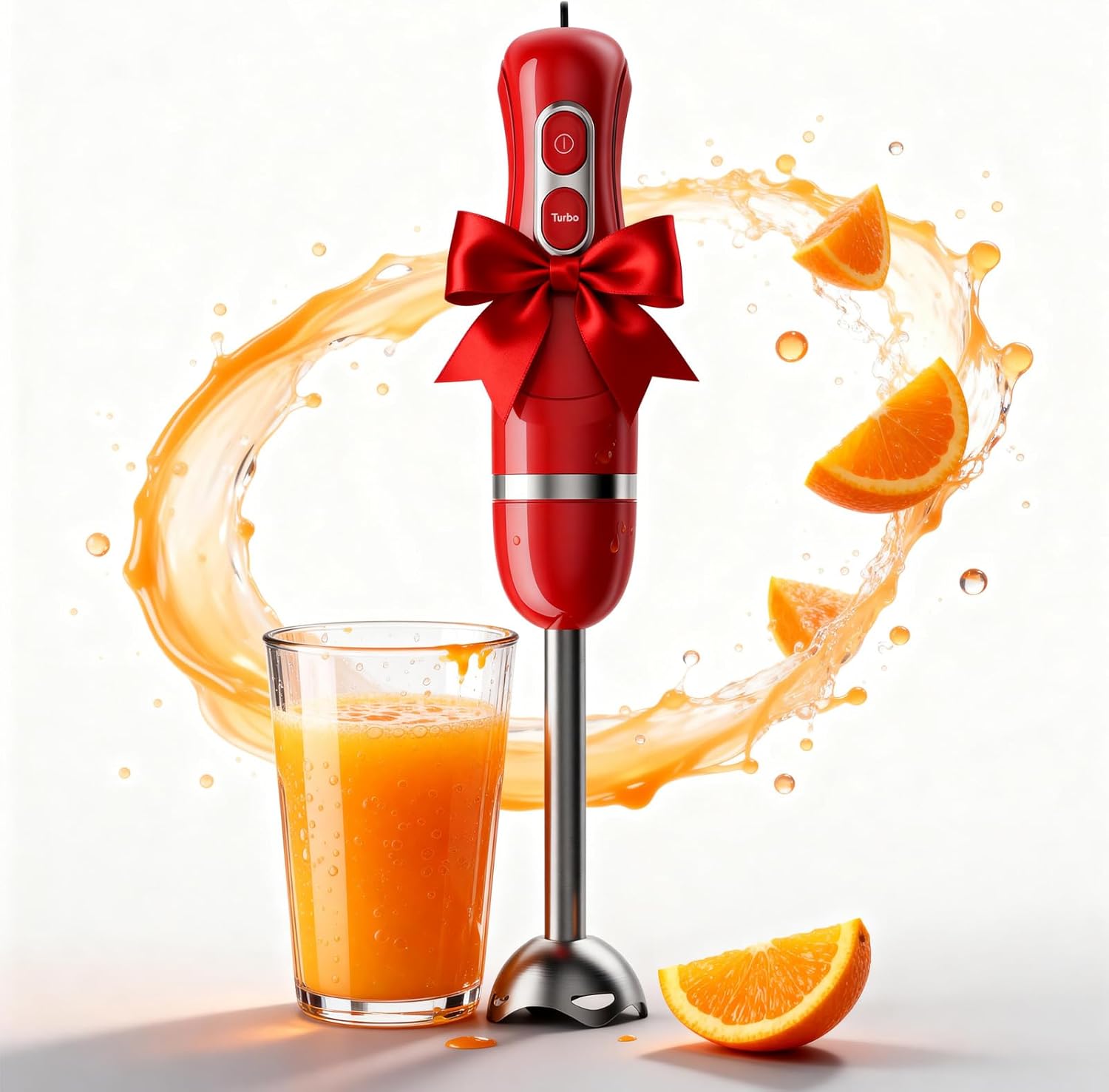 Turelar Immersion Blender Handheld, Corded Electric Blenders Portable Stick Mixer with 2 Mixing Speed and Stainless Steel Blades Emulsifier for Effortless Blending Soup, Smoothies, Puree or Baby Food Customer Review Turelar Immersion Blender Handheld, Corded Electric Blenders Portable Stick Mixer with 2 Mixing Speed and Stainless Steel Blades Emulsifier for Effortless Blending Soup, Smoothies, Puree or Baby Food - Customer Photo 1