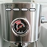 Spacekey Espresso Machine 20 Bar, 1350W Expresso Coffee Machines with Milk Frother, Compact Stainless Steel Espresso Maker with 39oz Removable Water Tank for Cappuccino, Latte, Americano, Silver - Customer Photo 1