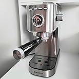 Spacekey Espresso Machine 20 Bar, 1350W Expresso Coffee Machines with Milk Frother, Compact Stainless Steel Espresso Maker with 39oz Removable Water Tank for Cappuccino, Latte, Americano, Silver - Customer Photo 2