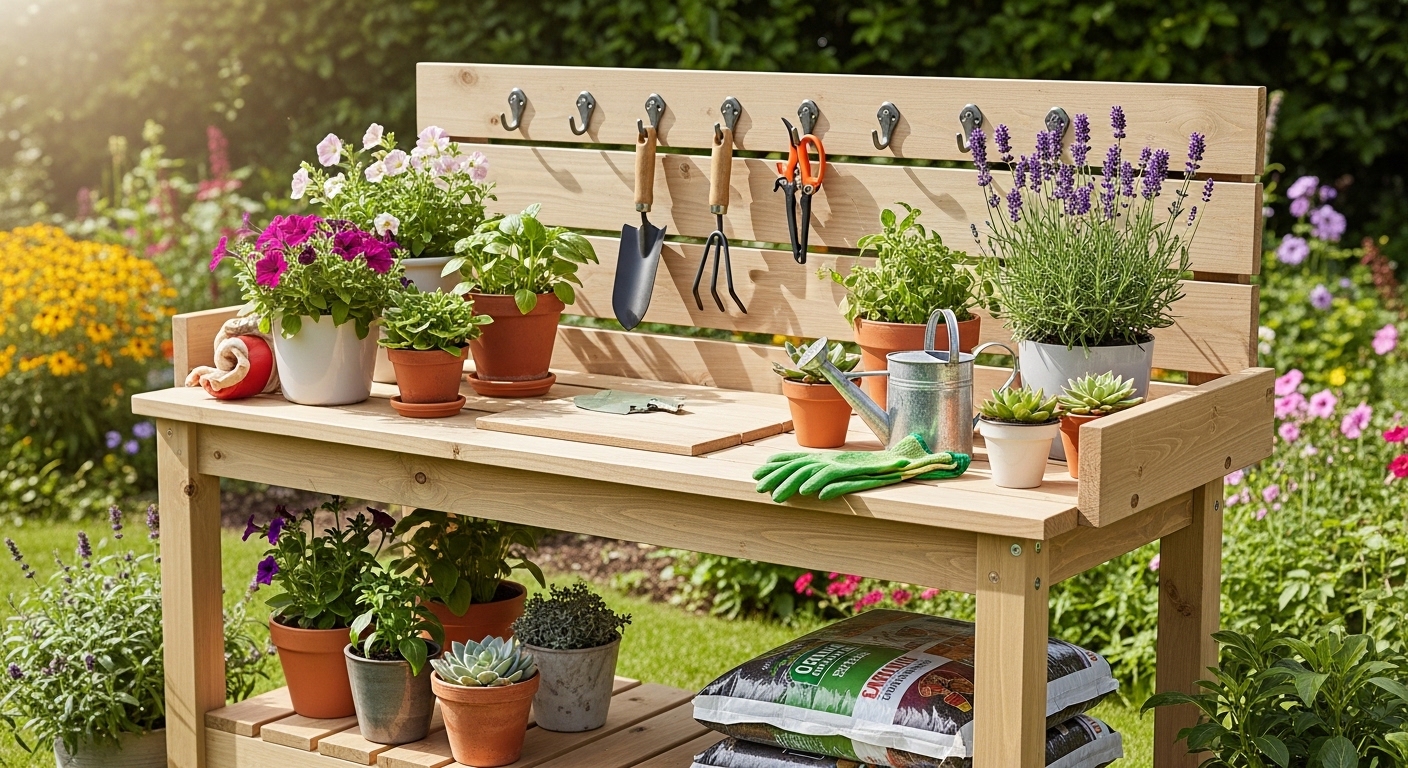 Best Potting Benches for Outdoor Gardening: Top 4 Expert Picks