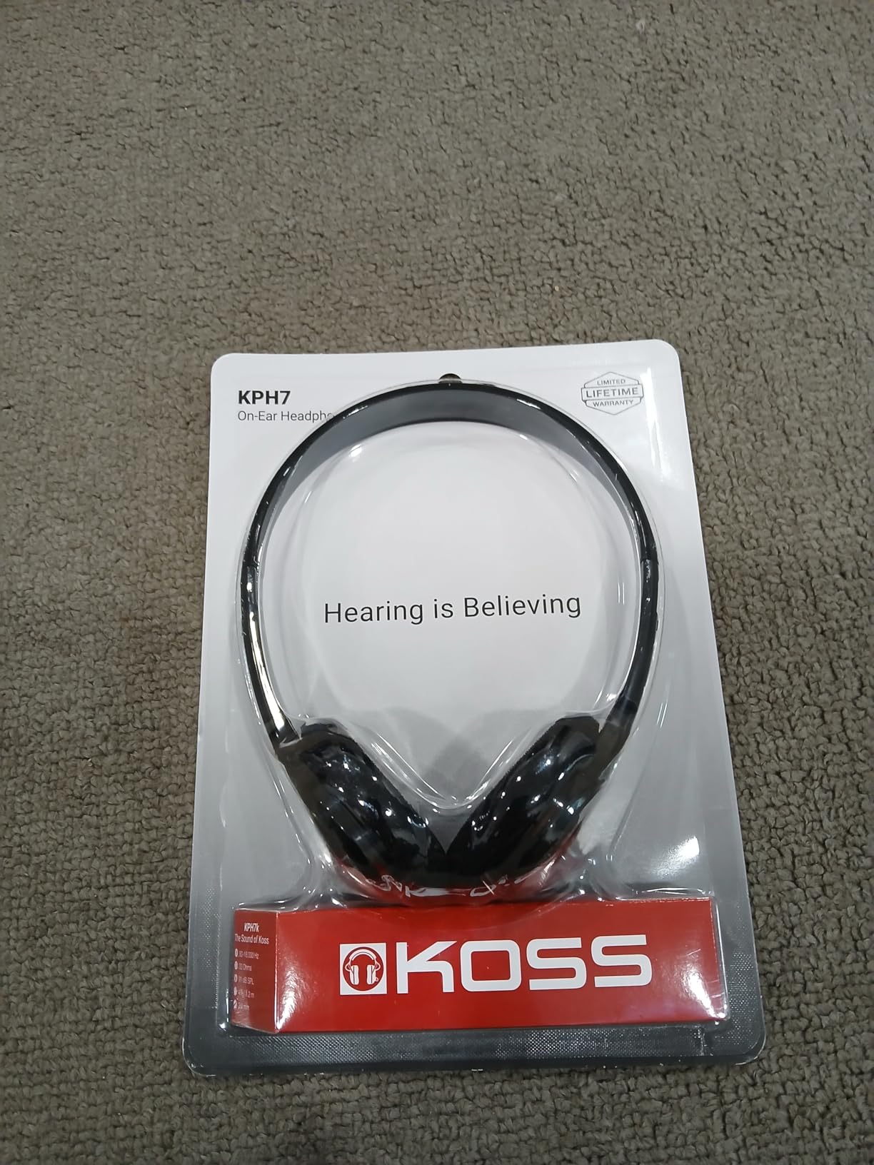 Koss KPH7 Lightweight Portable Headphone, Black customer photo 2