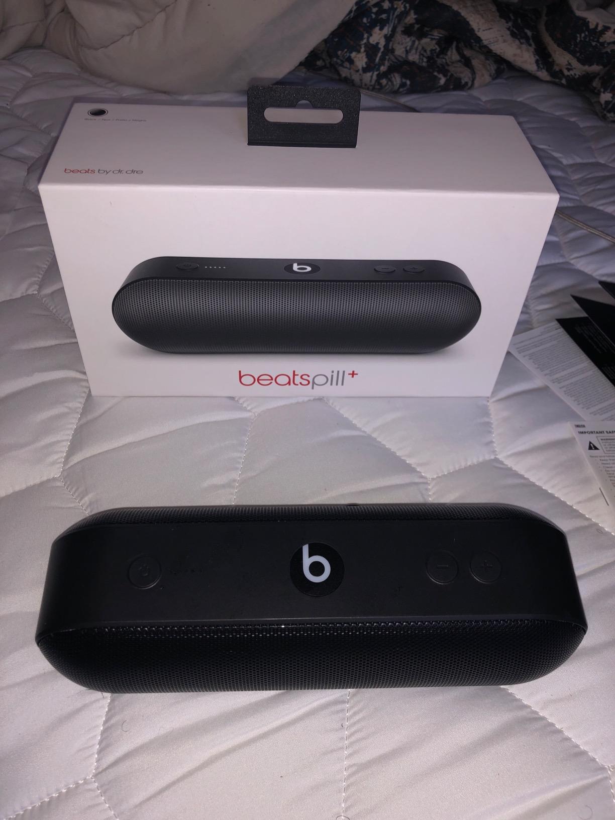 Beats Pill Plus Portable Wireless Speaker - Stereo Bluetooth, 12 Hours of Listening Time, Microphone for Phone Calls - Black customer photo 2