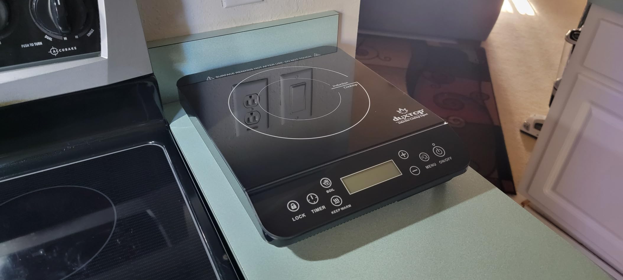 Duxtop Portable Induction Cooktop Burner, Induction Hot Plate with LCD Sensor Touch 1800 Watts, Silver 9600LS/BT-200DZ customer photo 2