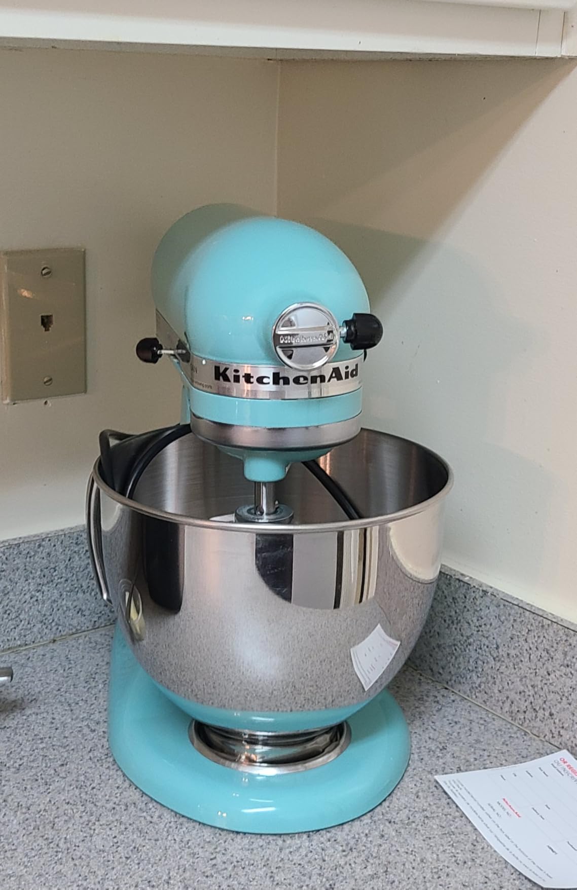KitchenAid Artisan, 5-Qt Tilt Head Stand Mixer, KSM150PS, Black Matte | Includes Pouring Shield for Mess-Free Mixing, 10 Speed Settings, Easily add Ingredients with the Tilt-Head Design customer photo 2