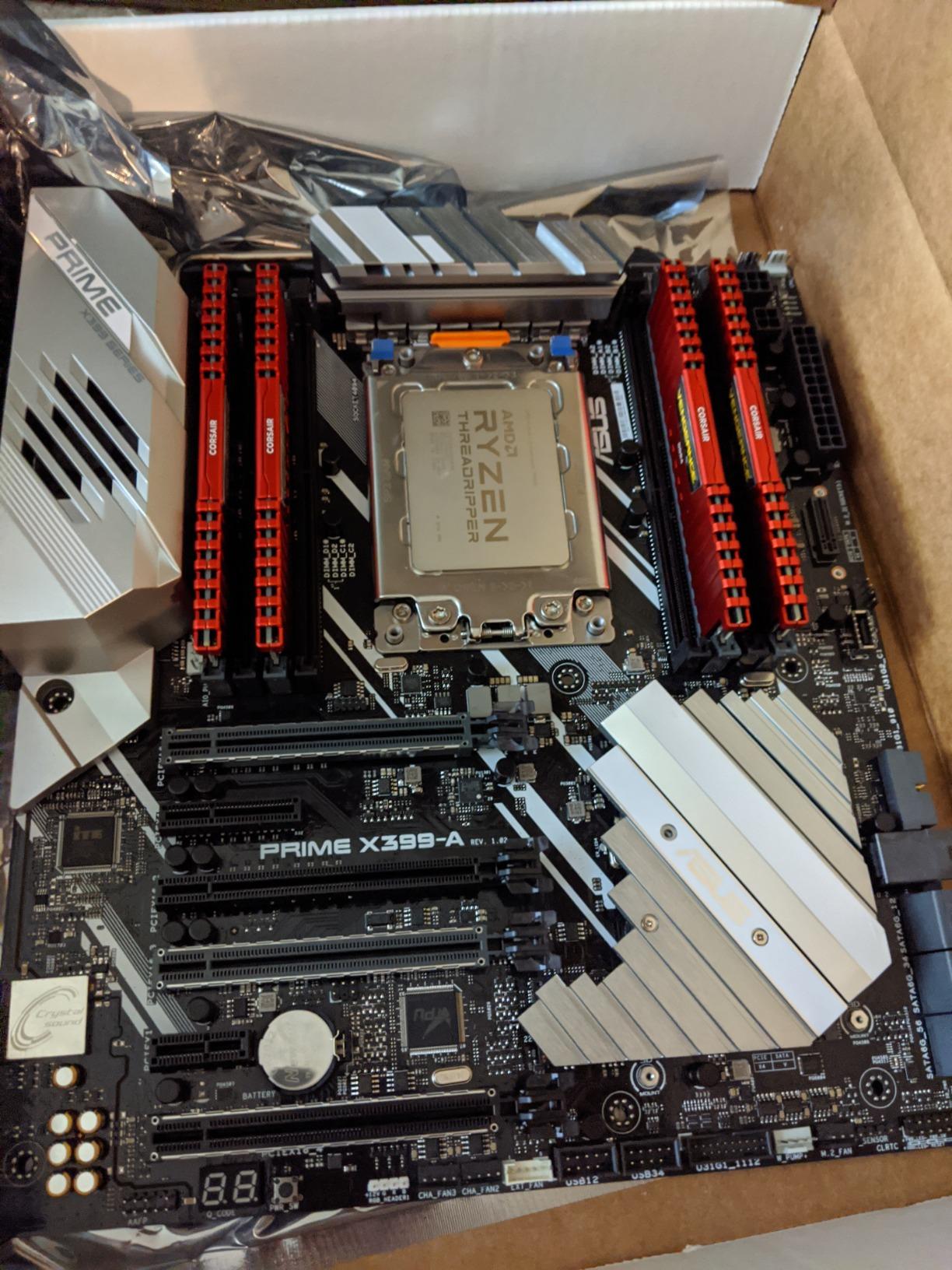 AMD Ryzen Threadripper 1920X (12-Core/24-Thread) Desktop Processor (YD192XA8AEWOF) customer photo 2