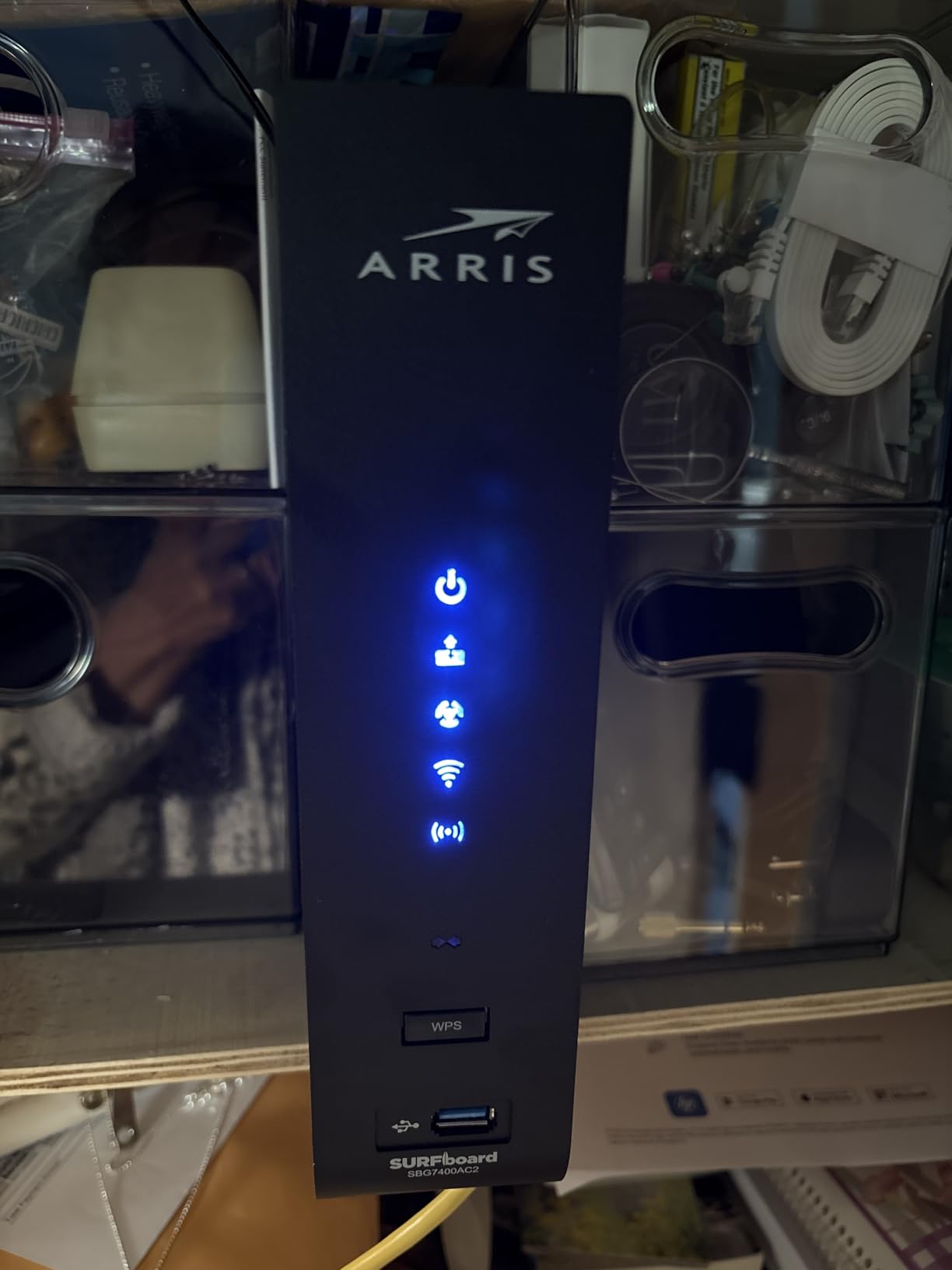 ARRIS (SBG7400AC2) - Modem Router Combo - Fast DOCSIS 3.0 & AC2350 WiFi, [Check with your provider for compatibility], Four 1 Gbps Ports, Up to 960 Mbps Max Internet Speed customer photo 1