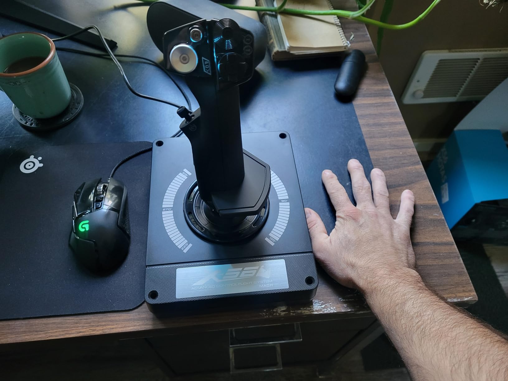 Logitech G X56 H.O.T.A.S Throttle and Joystick Flight Simulator Game Controller customer photo 1