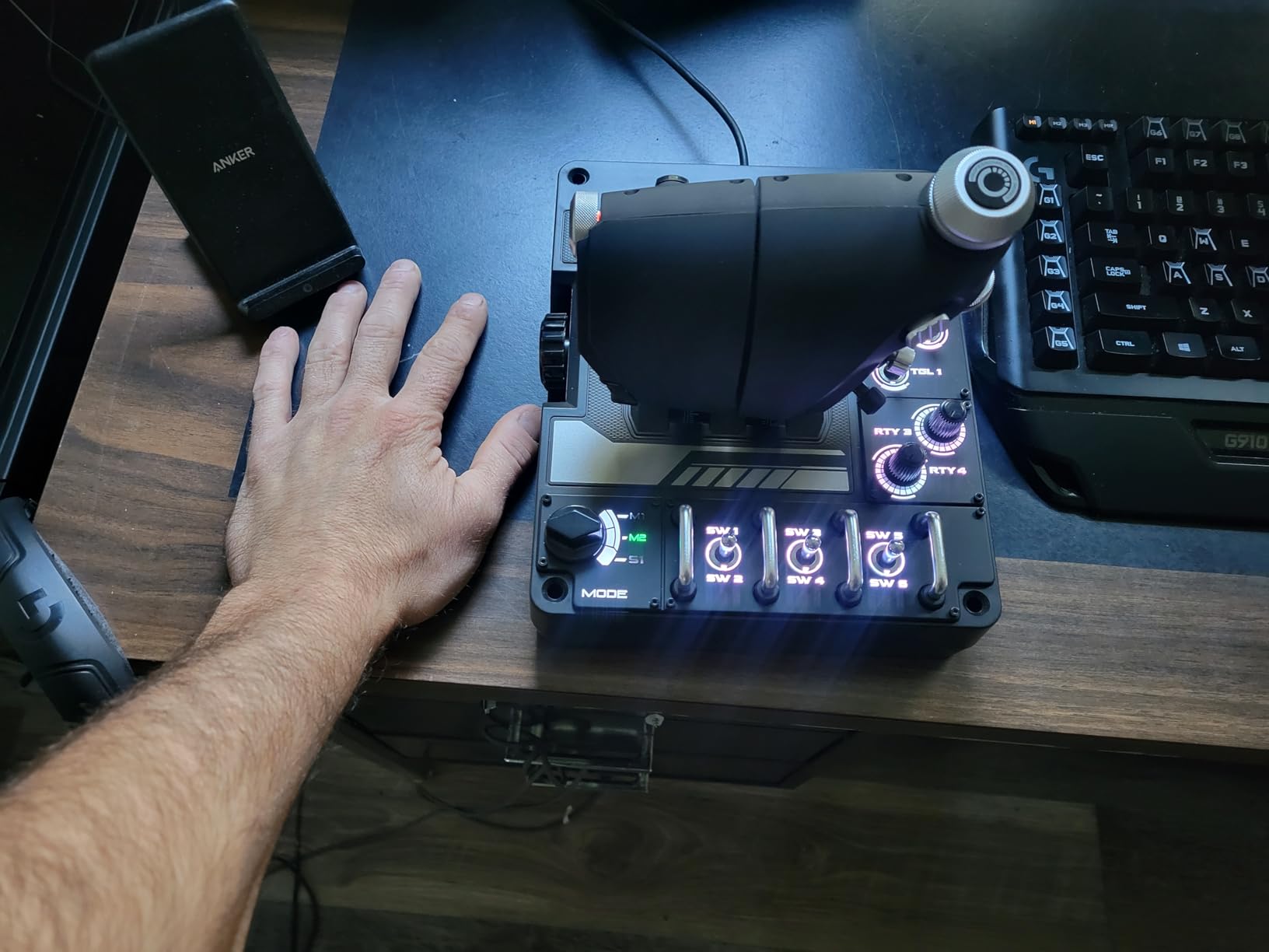 Logitech G X56 H.O.T.A.S Throttle and Joystick Flight Simulator Game Controller customer photo 2