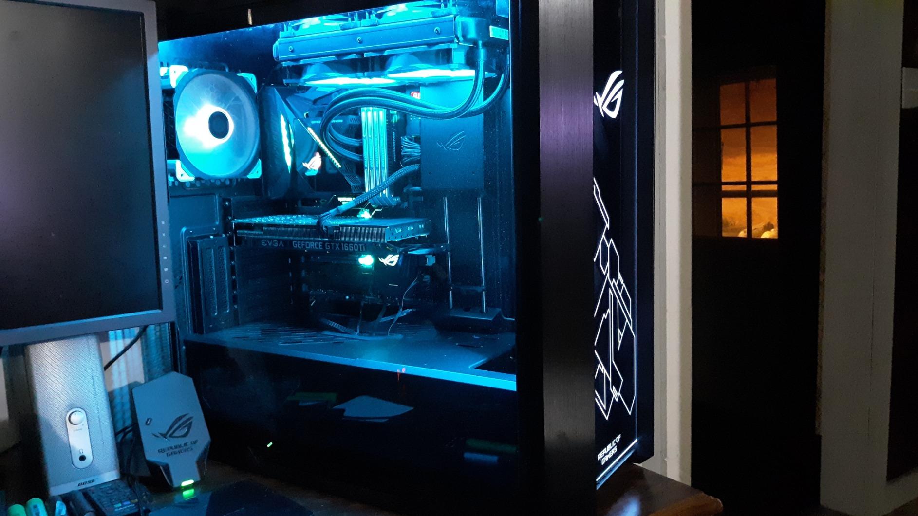 Asus ROG Ryuo 120 CPU Cooler with OLED Display and Aura Sync - Black customer photo 2