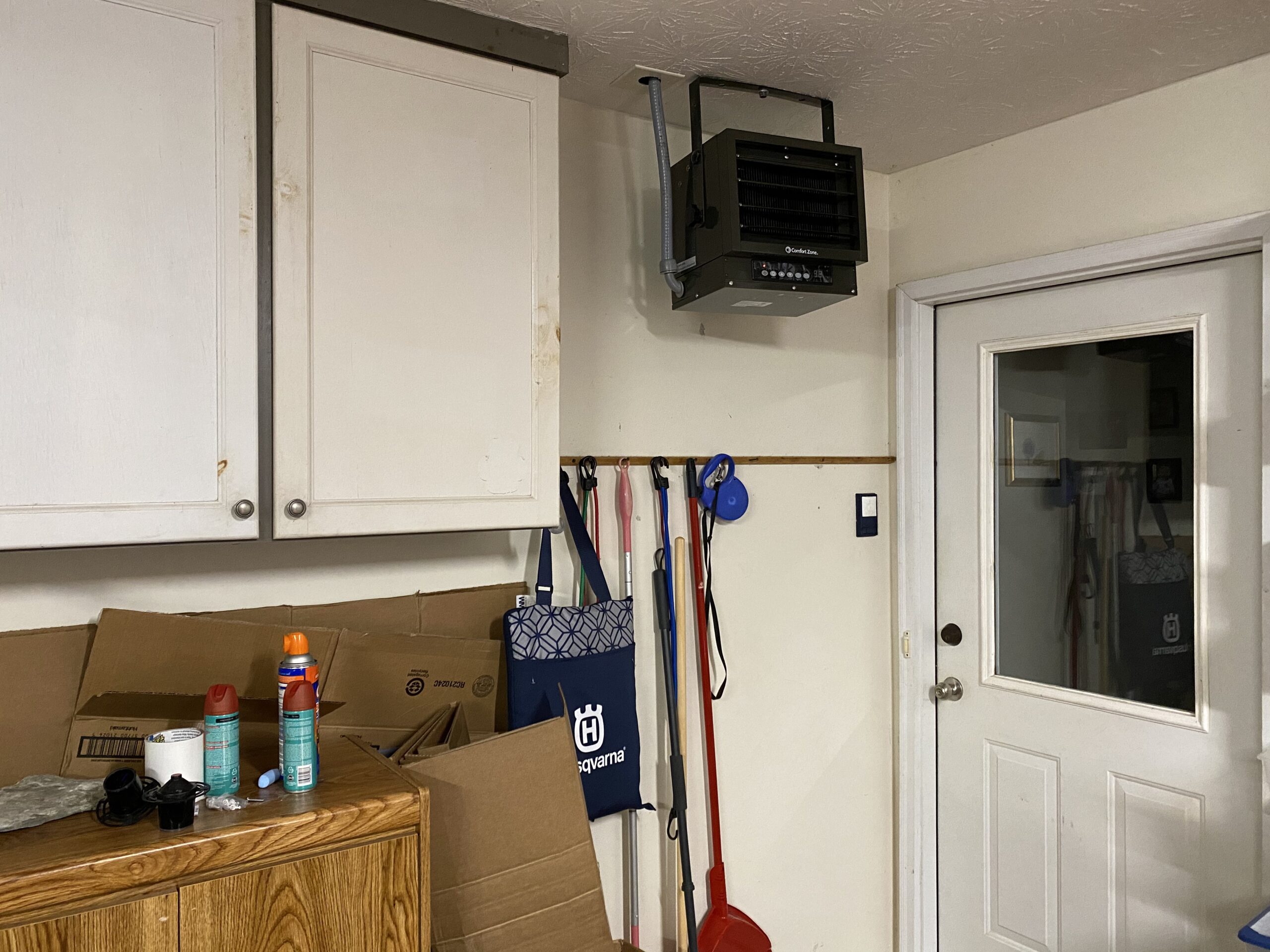 Comfort Zone 7500W Hard-Wired Garage Heater - Industrial & Commercial Ceiling Mount, 240V Fan-Forced with Remote, Digital Thermostat, Timer, 2 Heat Settings, Overheat Protection customer photo 2