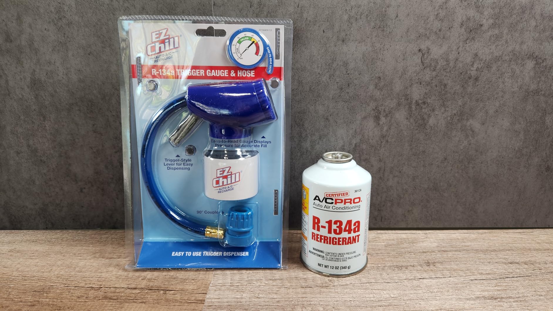 A/C Pro EZ Chill Car Air Conditioner R134A Refrigerant Gauge and Hose, Reusable AC Recharge Kit - 1 Count customer photo 2