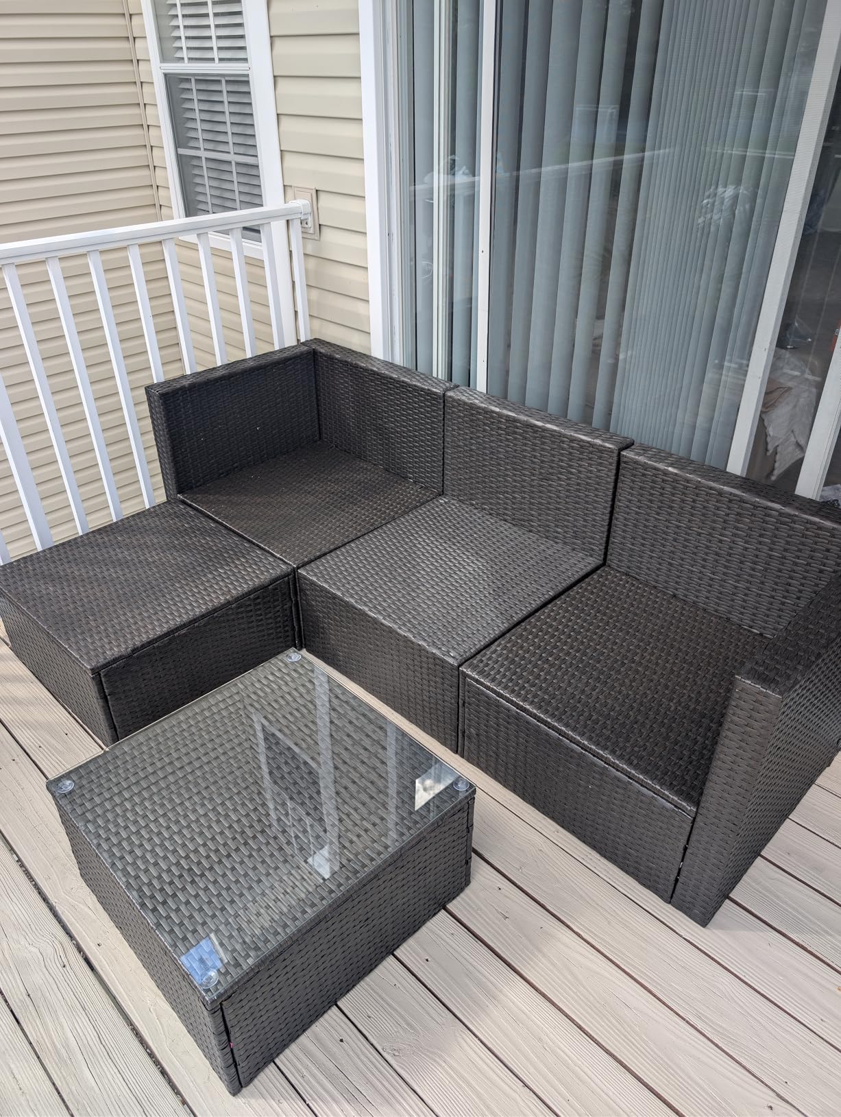 Vongrasig 5 Piece Patio Furniture Sets, Outdoor Patio Set Sectional Sofa customer photo 2