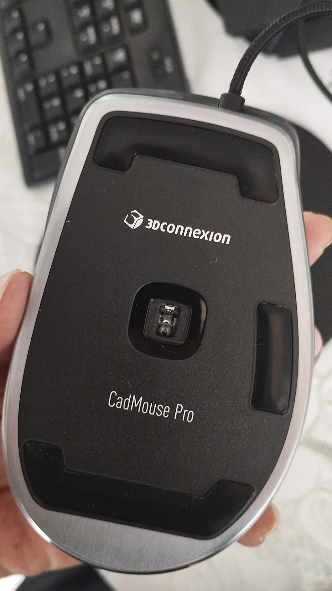 3Dconnexion CadMouse Pro Mouse - Optical - Cable - 7 Button(s) - Black customer photo 2