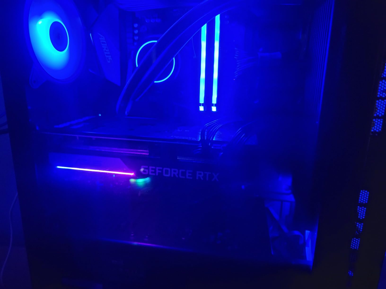 ASUS Dual NVIDIA GeForce RTX 3070 V2 OC Edition Gaming Graphics Card (PCIe 4.0, 8GB GDDR6 Memory, LHR, HDMI 2.1, DisplayPort 1.4a, Axial-tech Fan Design, Dual BIOS, Protective Backplate) customer photo 1