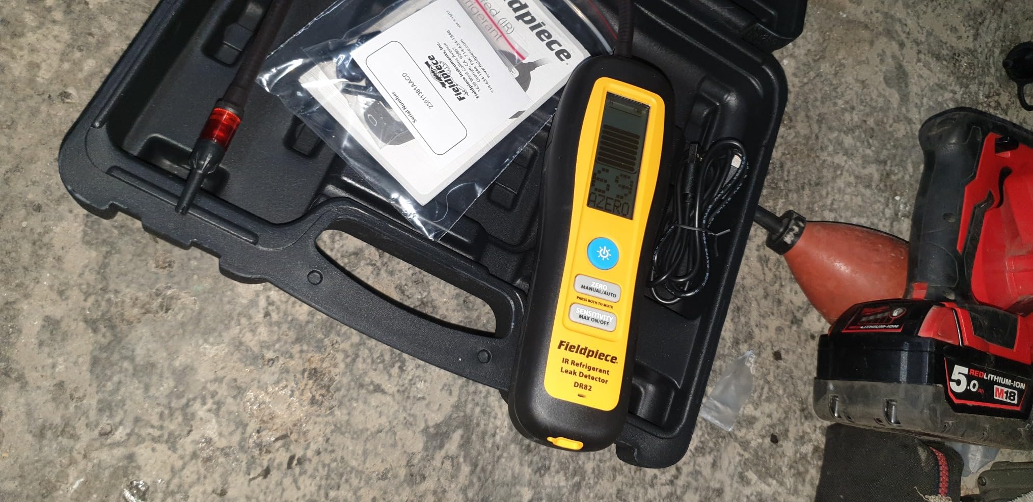 Fieldpiece DR82 Infrared Refrigerant Leak Detector - Ultra-Sensitive Leak Sniffer with Large, Backlite LCD Screen - Lightweight HVAC Tool customer photo 2