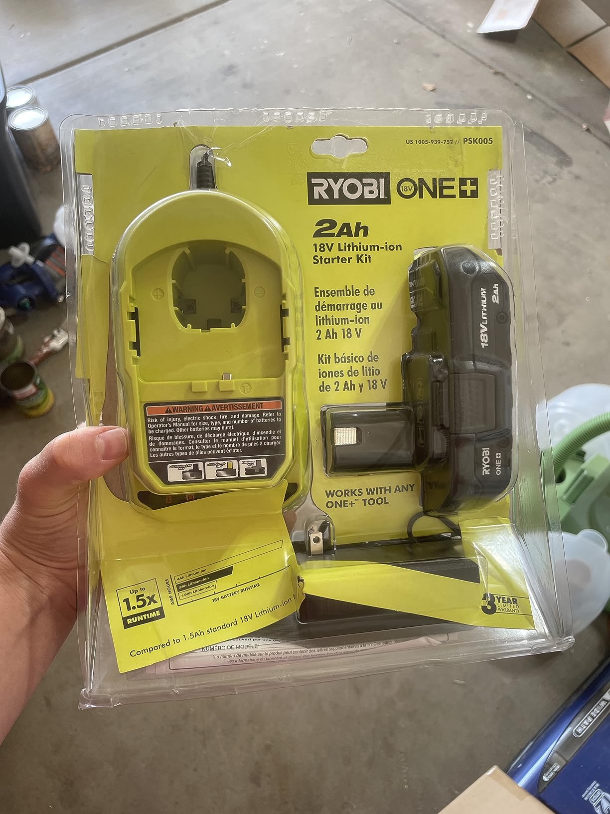 One+ 18v Lithium Ion 2.0ah Battery and Charger Kit, Extreme Weather Performance Fast Charging Under 1 hour customer photo 1