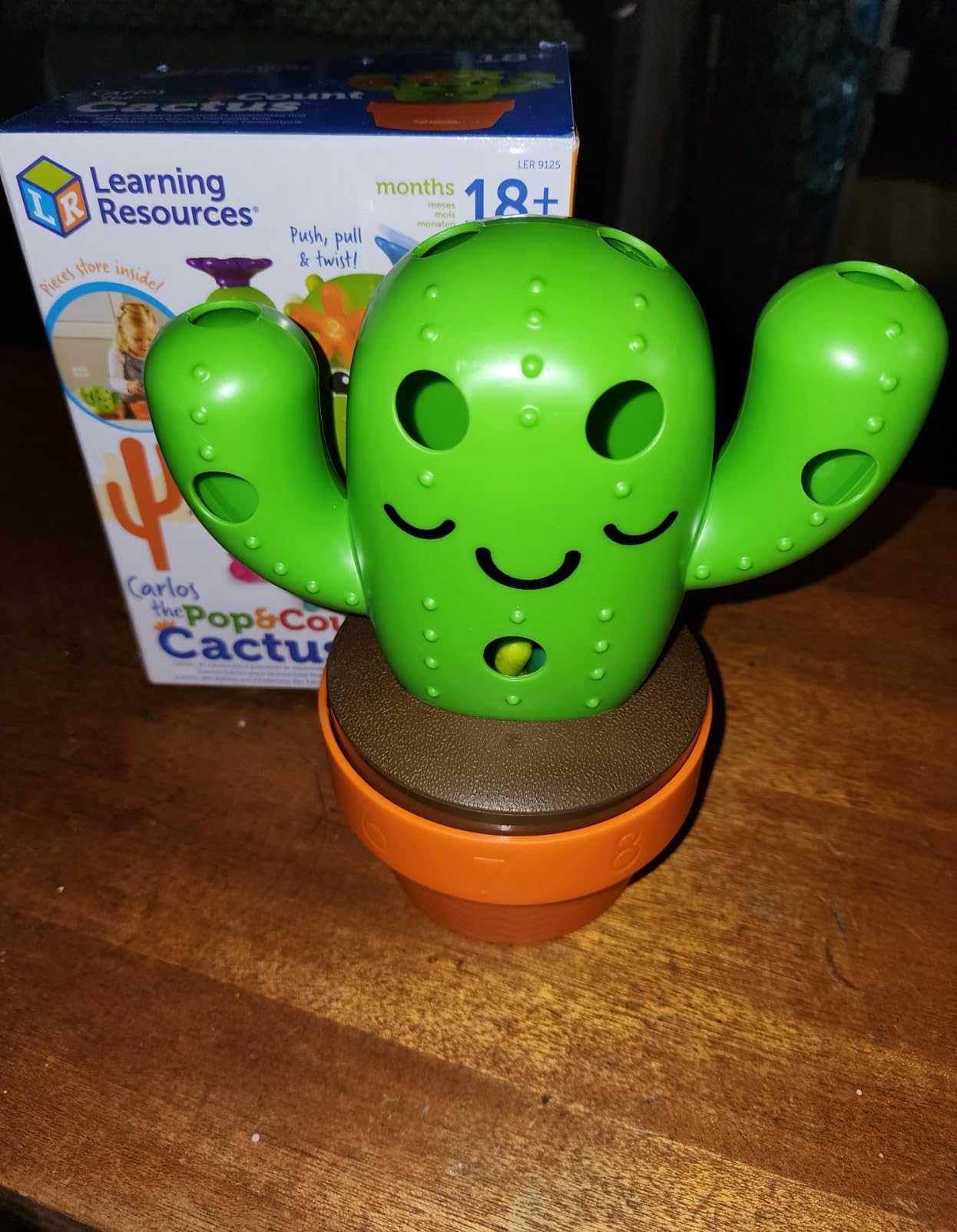 Learning Resources Carlos the Pop & Count Cactus - 16 Pieces, Age 18+ Months, Toddler Montessori Toys, Stacking Shape, Sorting And Matching Skill Activities, Educational Games customer photo 1