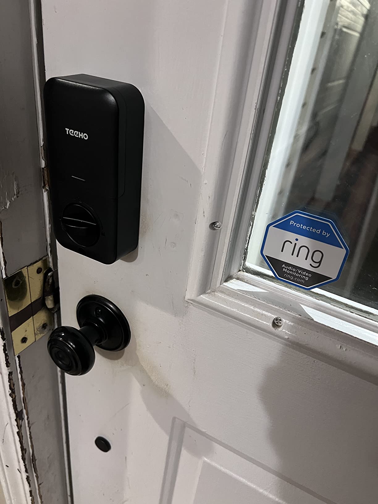 TEEHO TE002 Fingerprint Door Lock - Keyless Entry Electronic Keypad Deadbolt with 2 Backup Keys - Auto Lock - Easy Installation - Smart Locks for Front Door - Satin Nickel customer photo 2